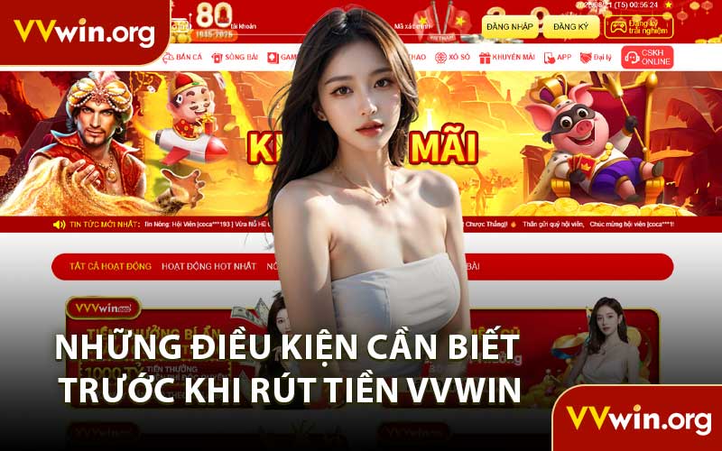 Những Điều Kiện Cần Biết Trước Khi Rút Tiền VVWIN
