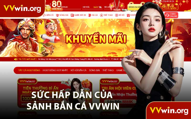 Sức Hấp Dẫn Của Sảnh Bắn Cá VVWIN
